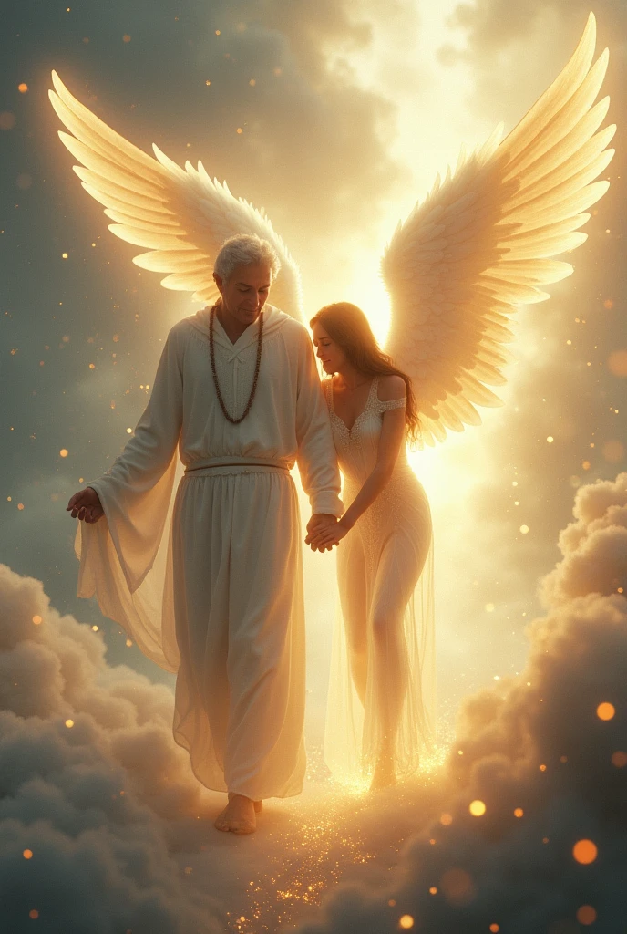 Angel taking away spirit
