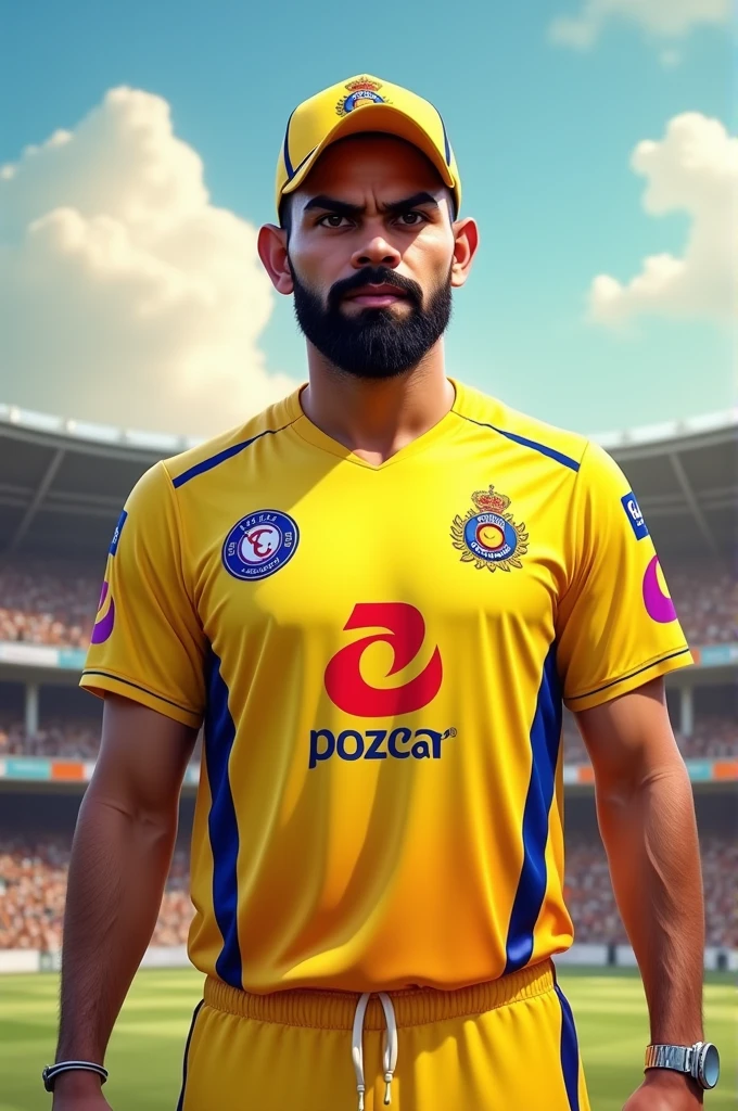 Virat Kohli in csk jearcy 