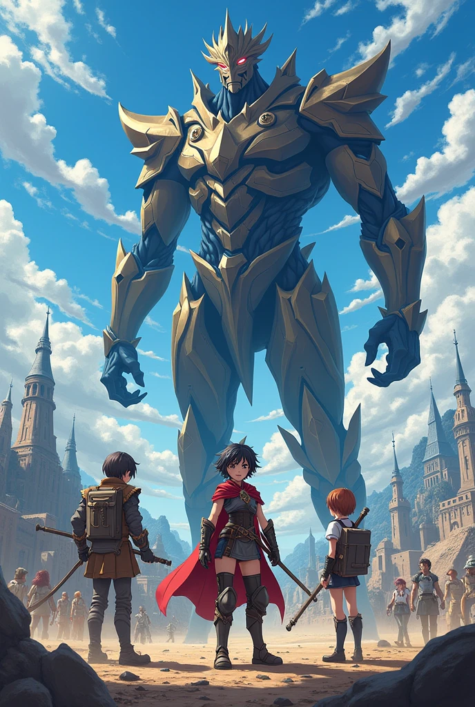Erean eager fighting with a Titian in anime
With his comrades 