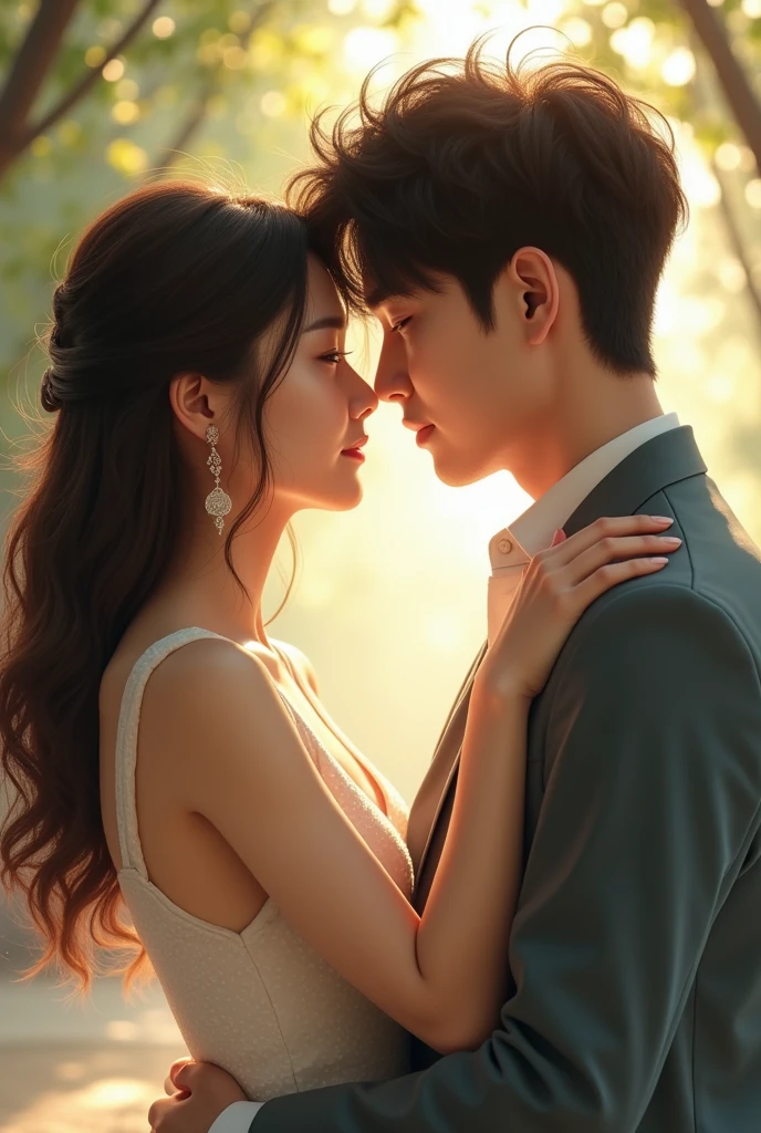 Korean cople kissing 