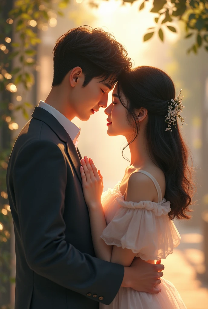 Korean cople kissing 