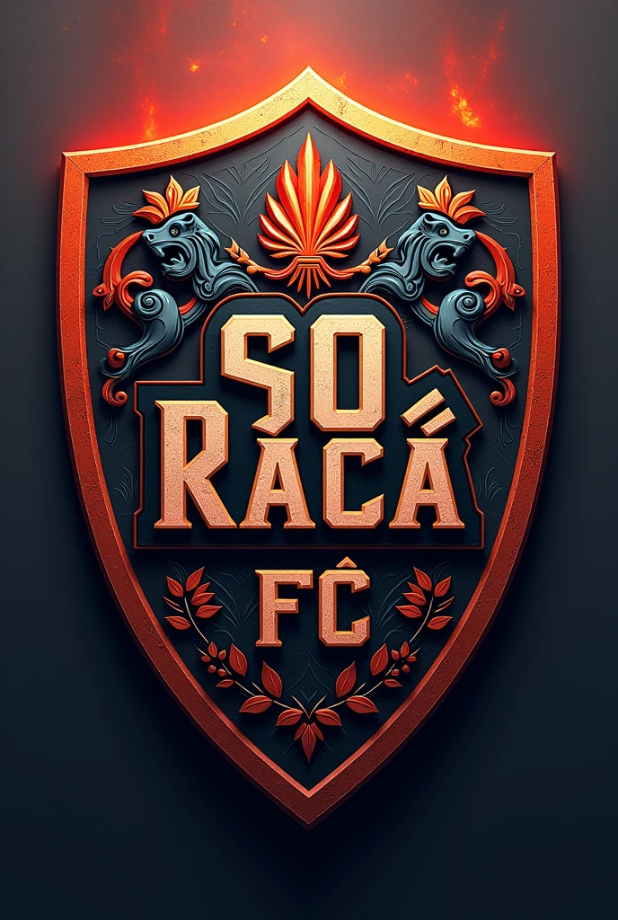 Shield of a football team called Só Raça FC