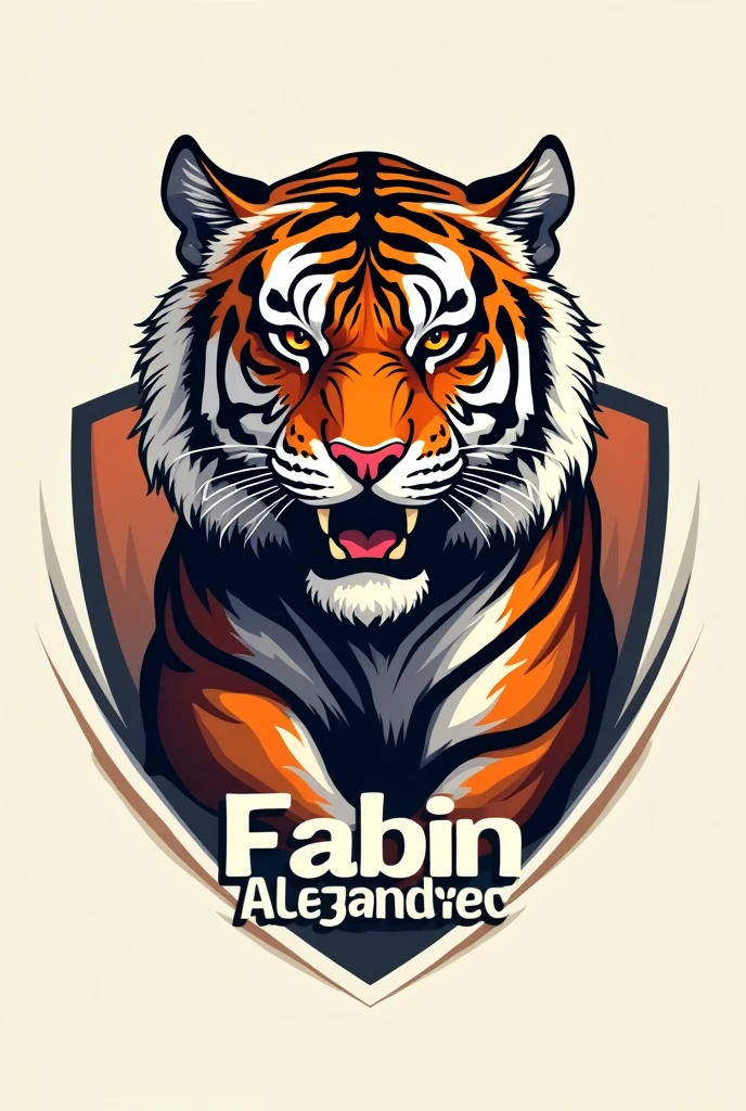 Tiger logo with the name Fabian Alejandro 