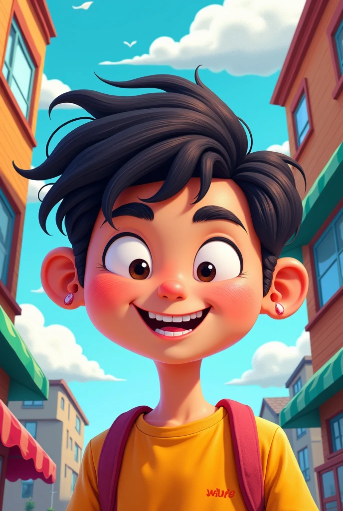 cartoon teenager

