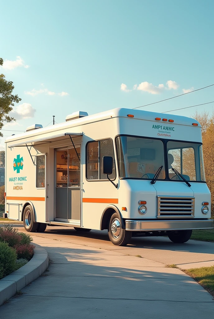 Create a large car that offers health services on anemia and its control