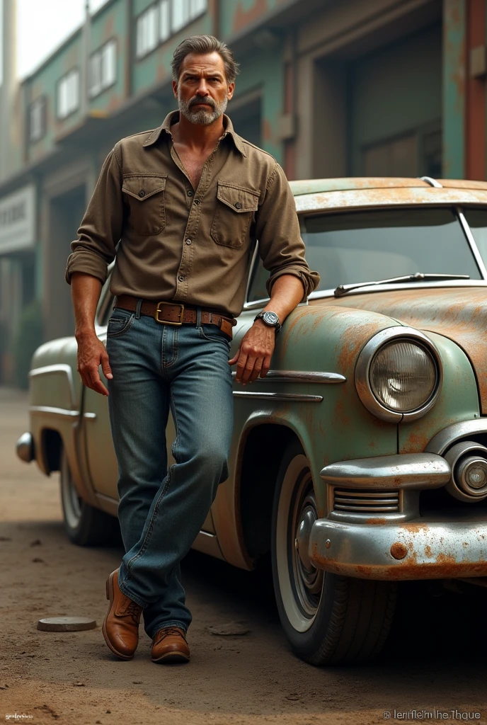 A man with his auto