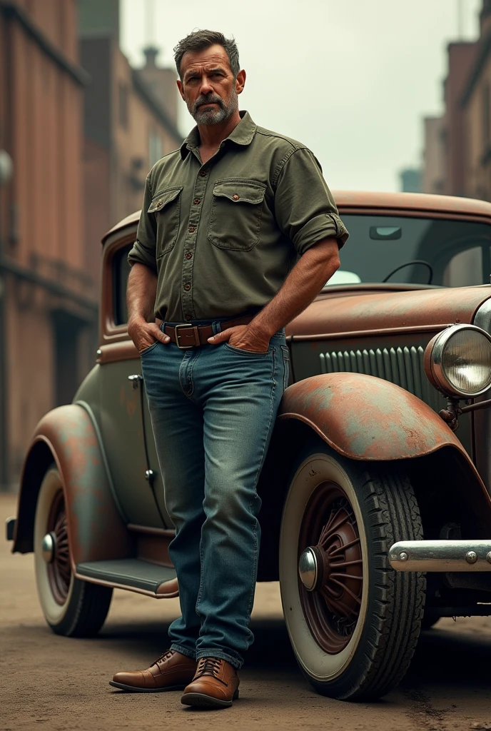 A man with his auto