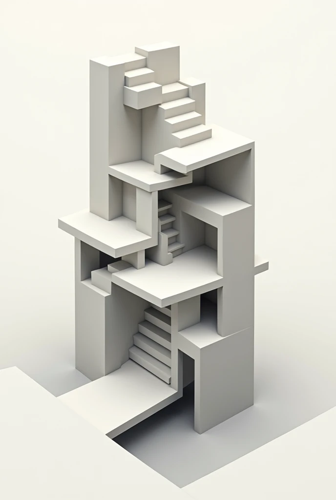A design of shapes where symmetry is represented, balance and movement in the harmony of architecture