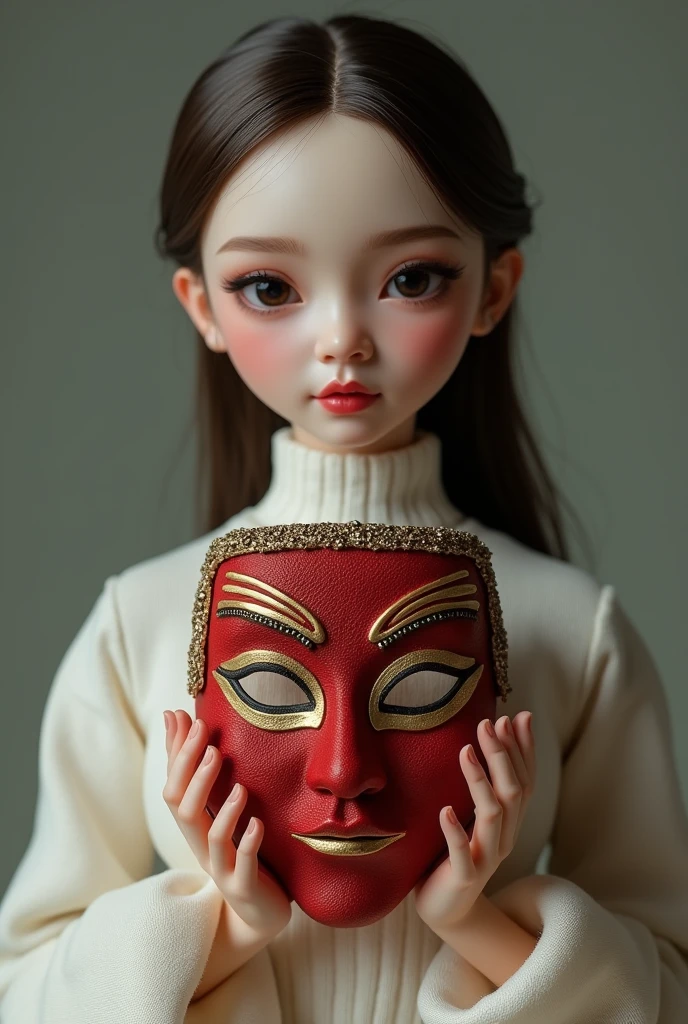 Lisha doll holded money heist mask