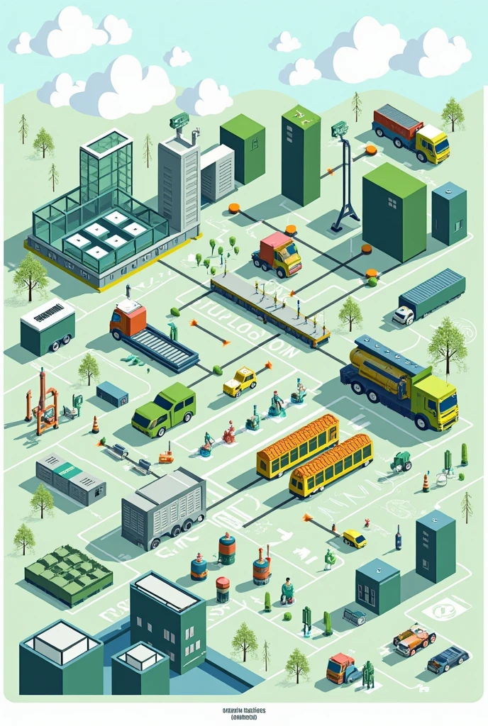 Reverse logistics model for glass recycling