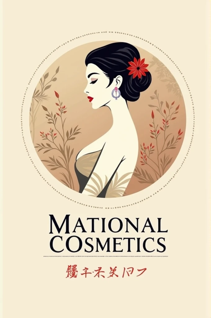 National beauty and cosmetic logo