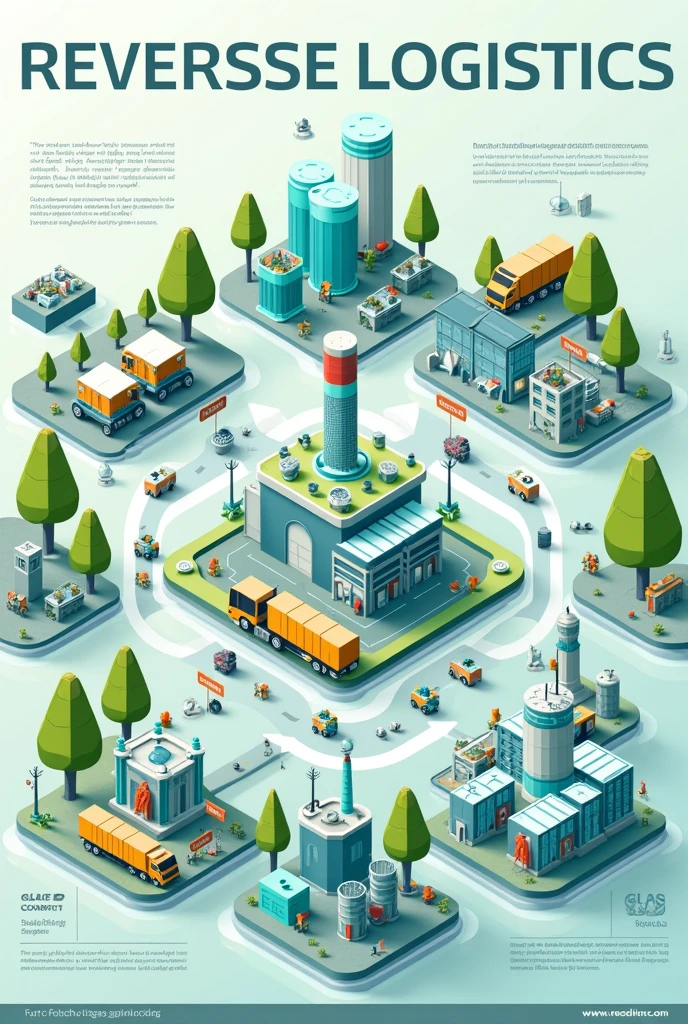 Reverse logistics model for glass recycling