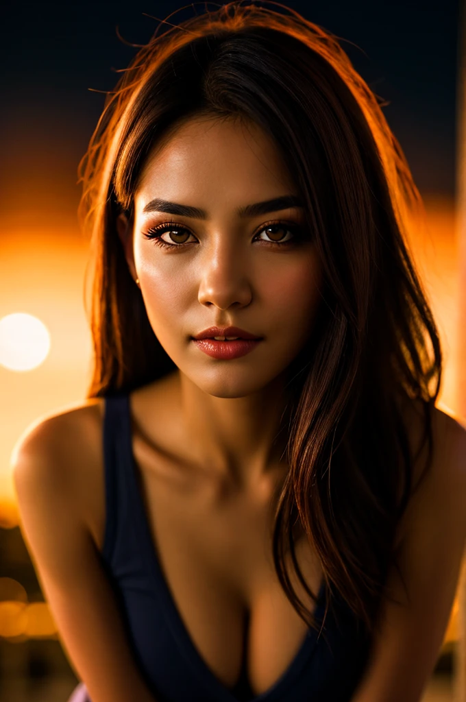 1girl, beautiful face, ((white eyes)), sexy pose, Red moon in the background, stars, space, (lightroom:1.13), soft light, (natural skin texture:1.2), (hyperrealism:1.2), sharp focus, focused,[[realistic]]