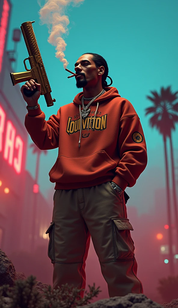 Snoop dogg joint louis Vuitton weapon