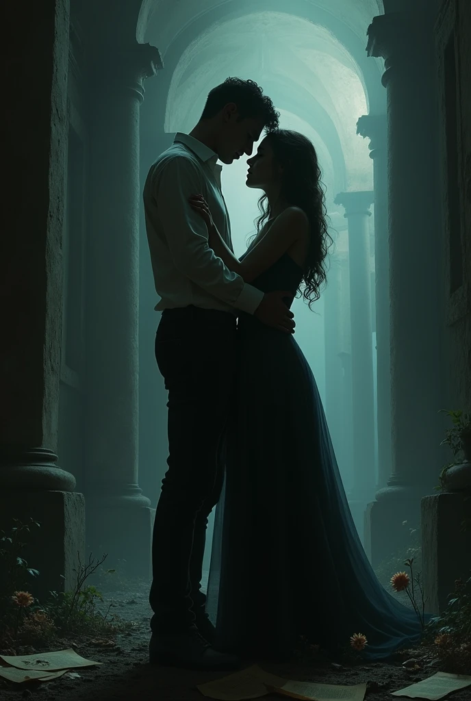 make a cover for a dark romance called “shadows of the past”