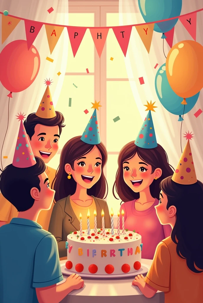 Happy Birthday vector illustration