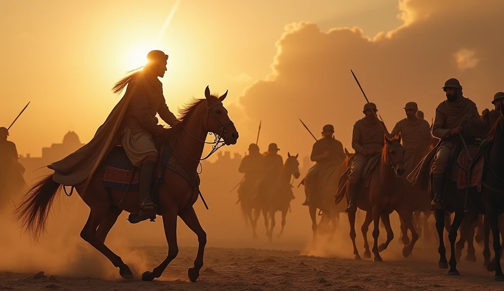 But the determination and courage of the Muslims defeated them.
