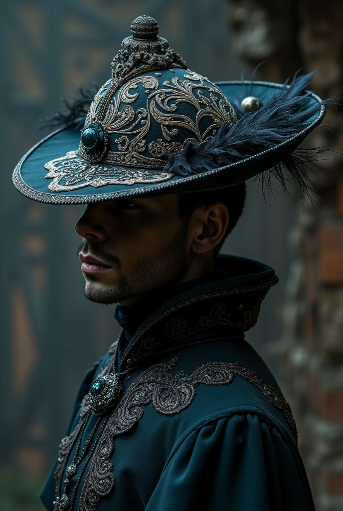 Decorated hat based on a scene from Hamlet