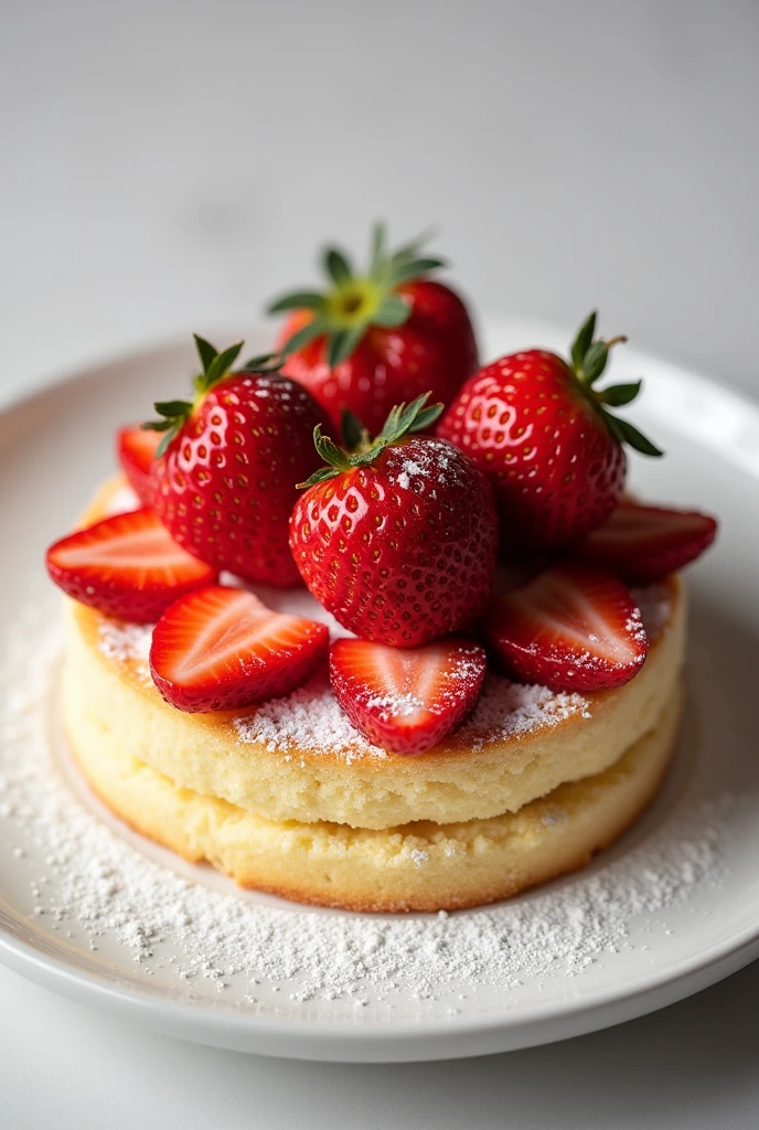 Strawberry shortcake with price information