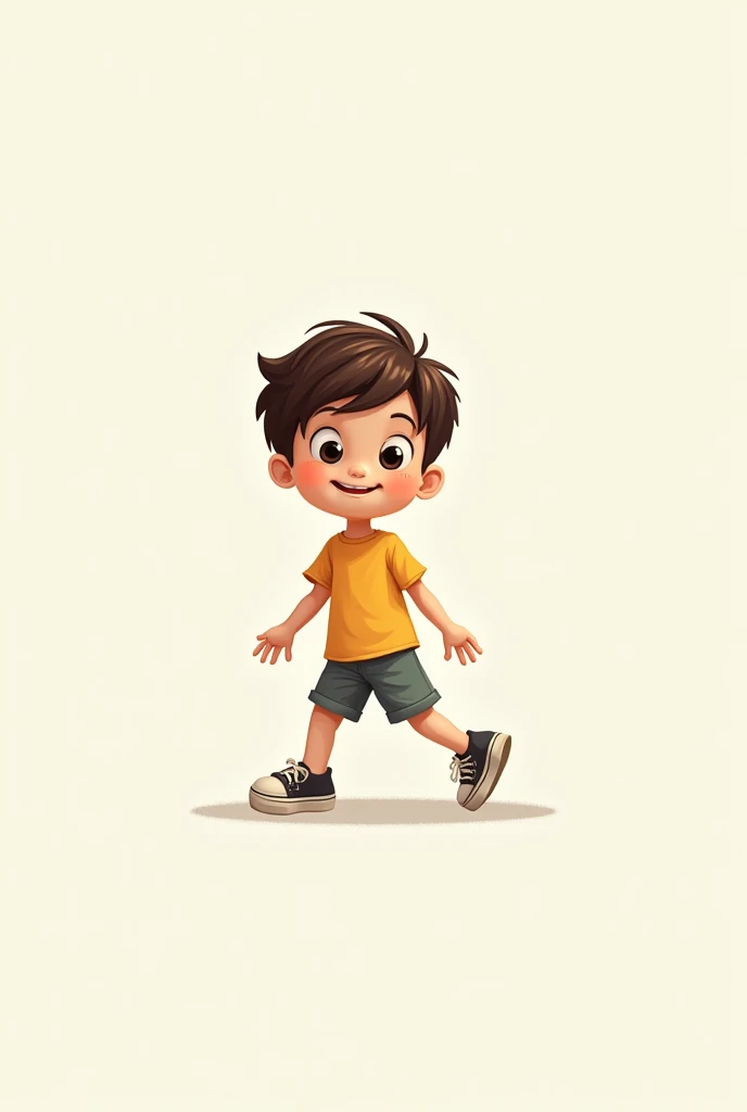 2d young boy walking sprite five images sprite