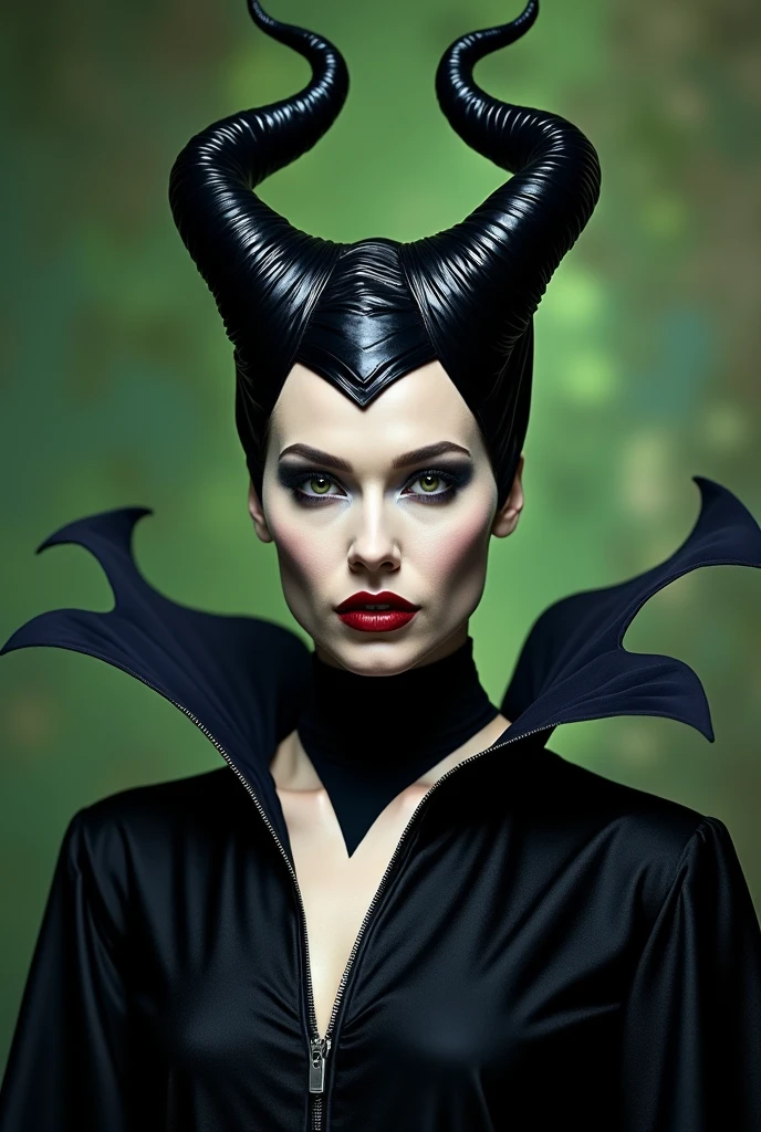 A stunning portrait of Maleficent, a vision of exotic unworldly beauty and power