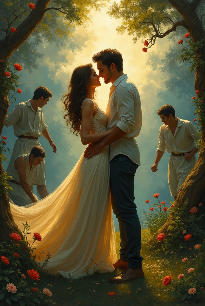 A love blossomed between them, But their relationship was not without difficulties.. The jealousy of other men intensified and they began to conspire against him..
