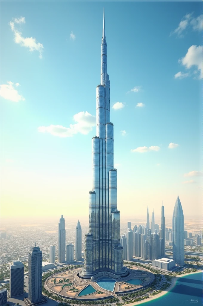 Aik thumbnail bana kr do burj khalifa building ka jis ka title ho facts about world s' tallest building Burj khalifa 