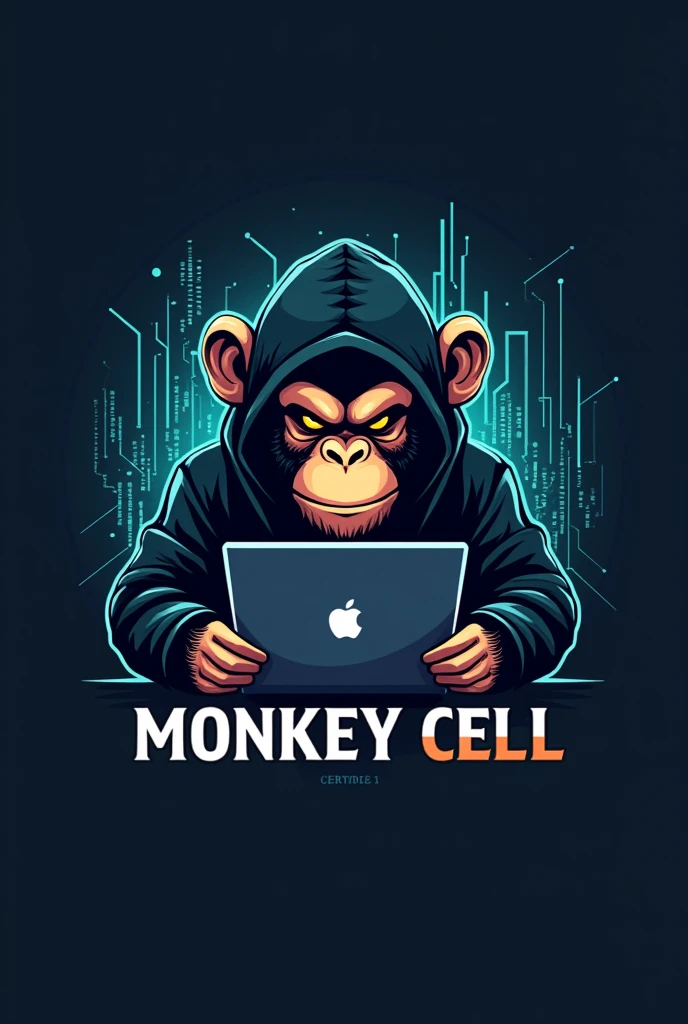 I want a logo for a technical service called monkey cell.
I need the logo to have a hacker monkey and also the name monkey cell written in it