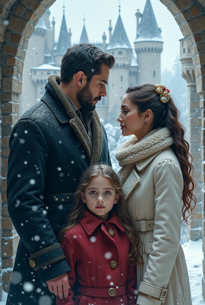 Book cover destiny traced actor Can Yaman big hair actress interracial there is an  daughter of the couple castle snow christmas 