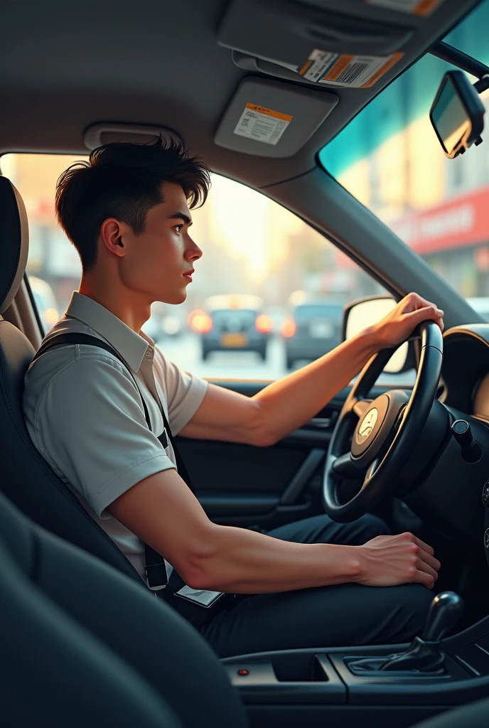 Male  age18.  Occupation of driver