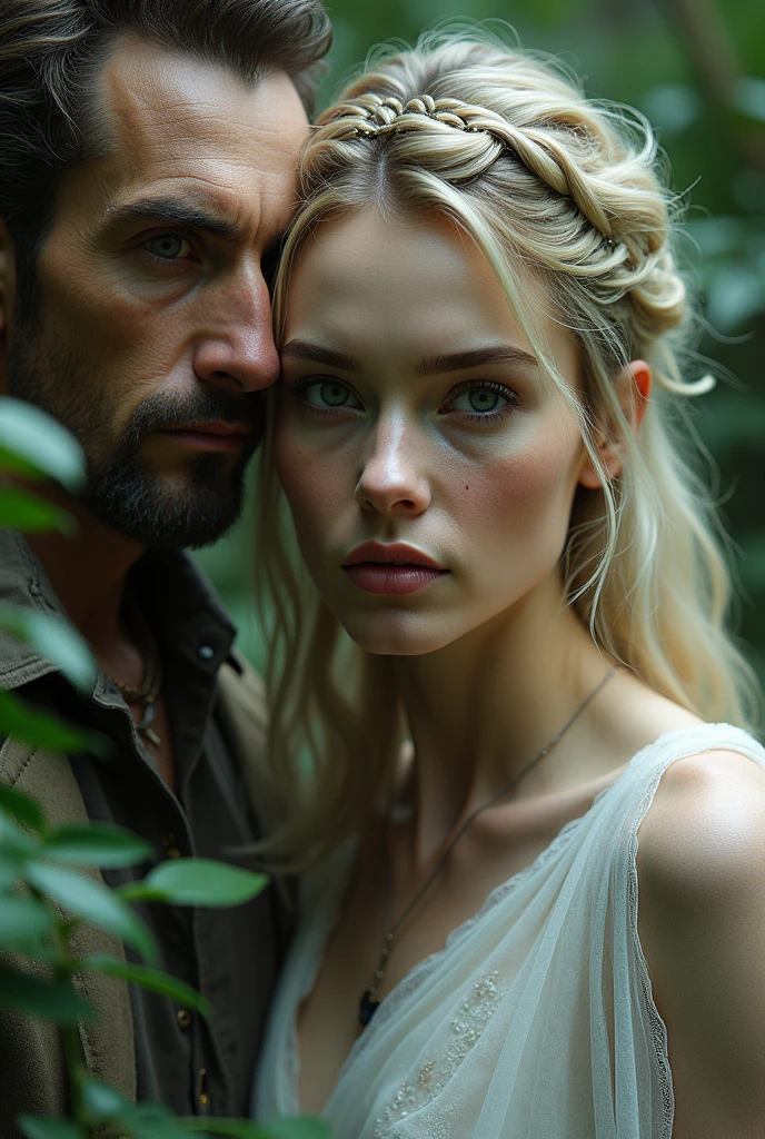 A beautiful girl with ugly guy
