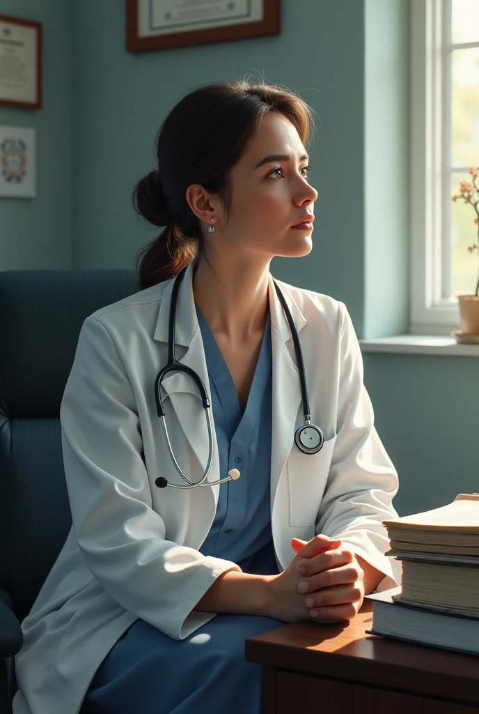 A doctor sit more 
