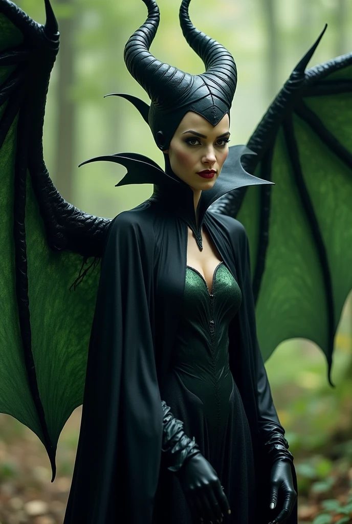 Maleficent is transforming into a dragon