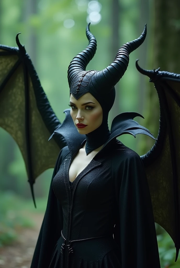 Maleficent is transforming into a dragon