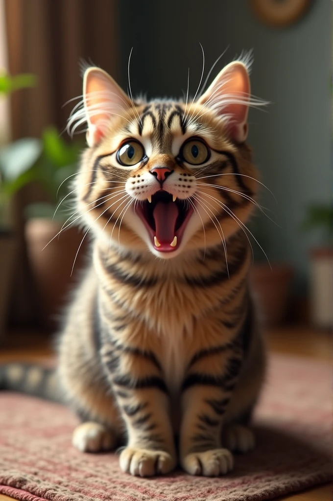 Cat react to shocking news