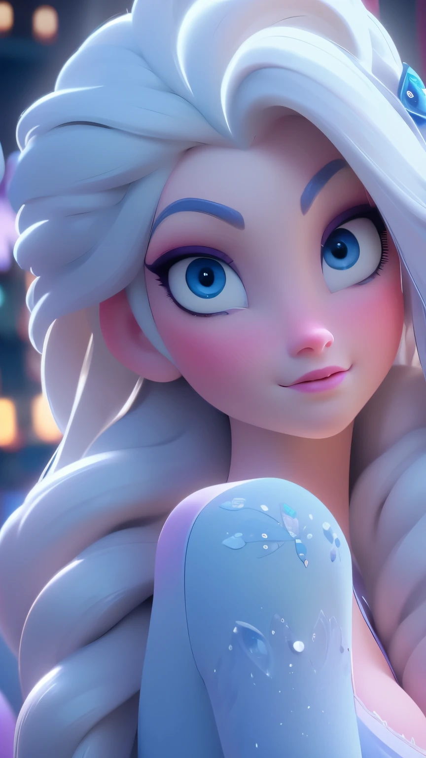Elsa, (perky breasts), (((small breasts))), smirk:1.2, beautiful blue eyes, (perfect iris’s), depth of colour to her eyes, blonde hair, long hair, braid, full lips, blush, naked, she is showing her vagina, depth of field, bokeh, (special attention to skin detail: 1.2), masterpiece, best quality, ultra-detailed, ultra-HD, photorealistic, cinematic, ((mid camera shot)), sensual pose, alluring, nipples:1.4, looking up at camera, closeup on her face, her cheeks are blushed, 2, she is on her knees, eye contact:1.4, high angle:1.5, ((closeup on face)), perfect face, (((visible breasts))) bokeh everything other than her perfect face, location is Arendelle in winter, ice castle