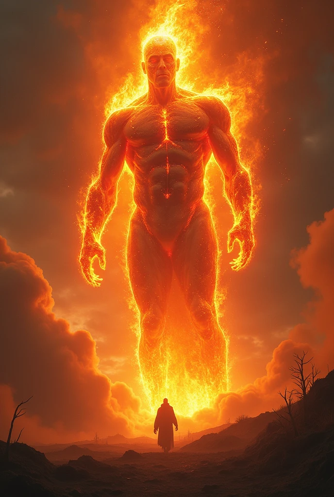 Be a giant, of fire coming down from the sky