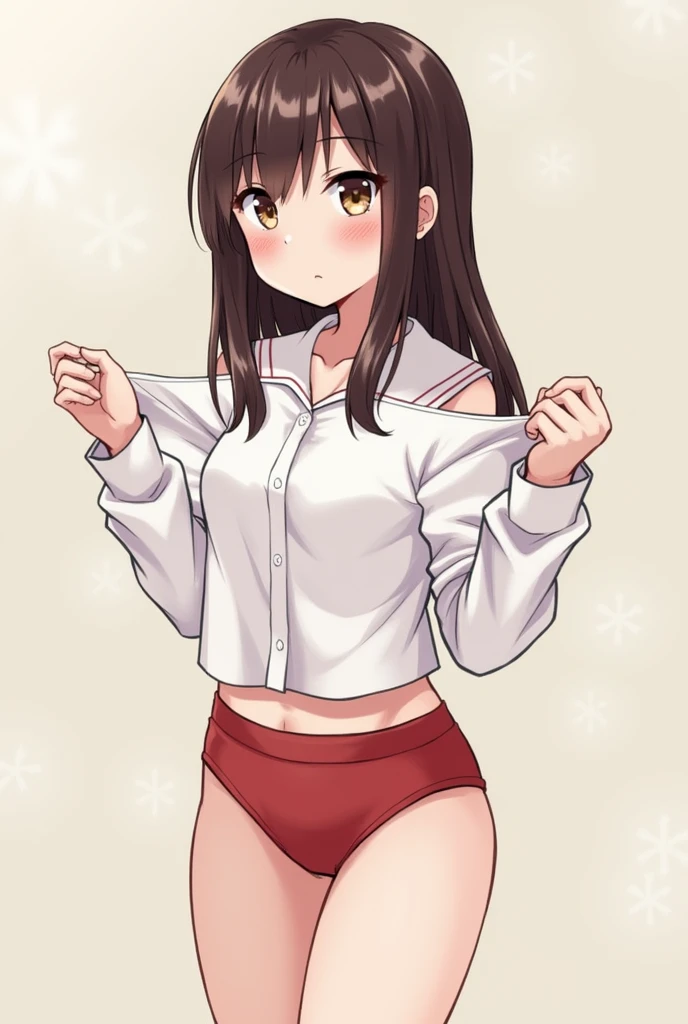 Elementary school girl showing her panties