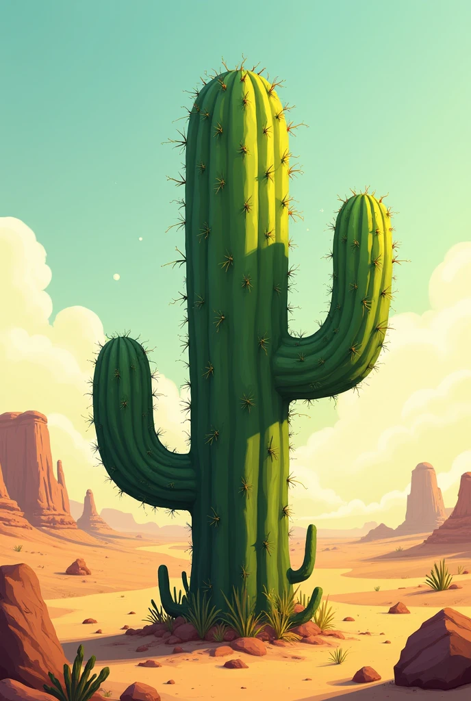 The name Duglas in the form of a cactus