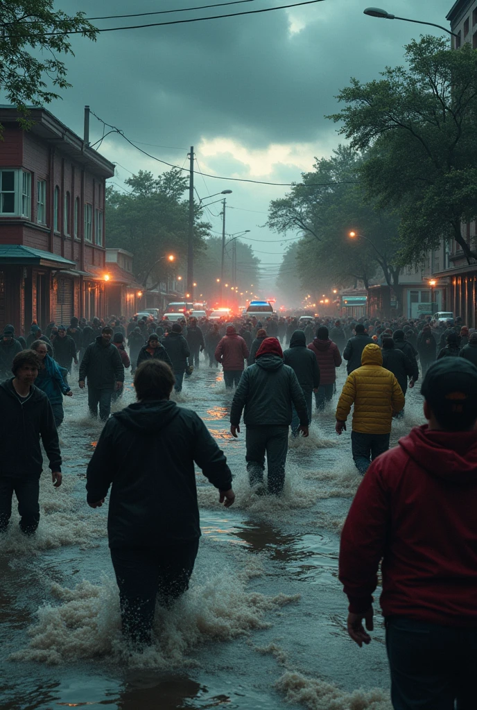 Evacuate from floods