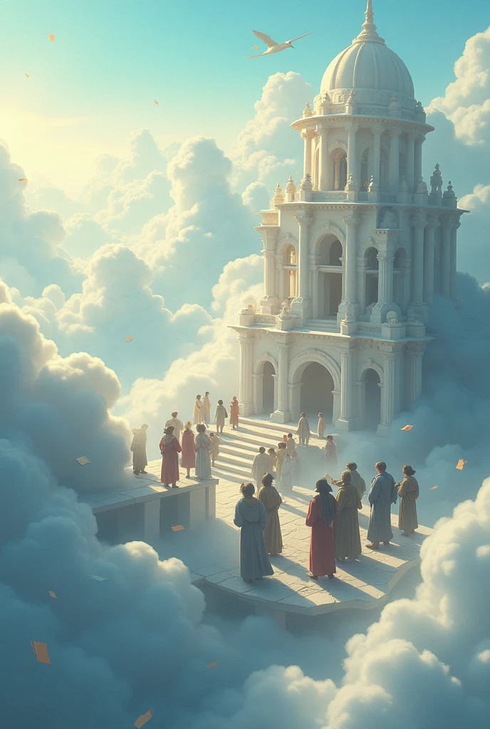 many historian people living on the cloude like heaven