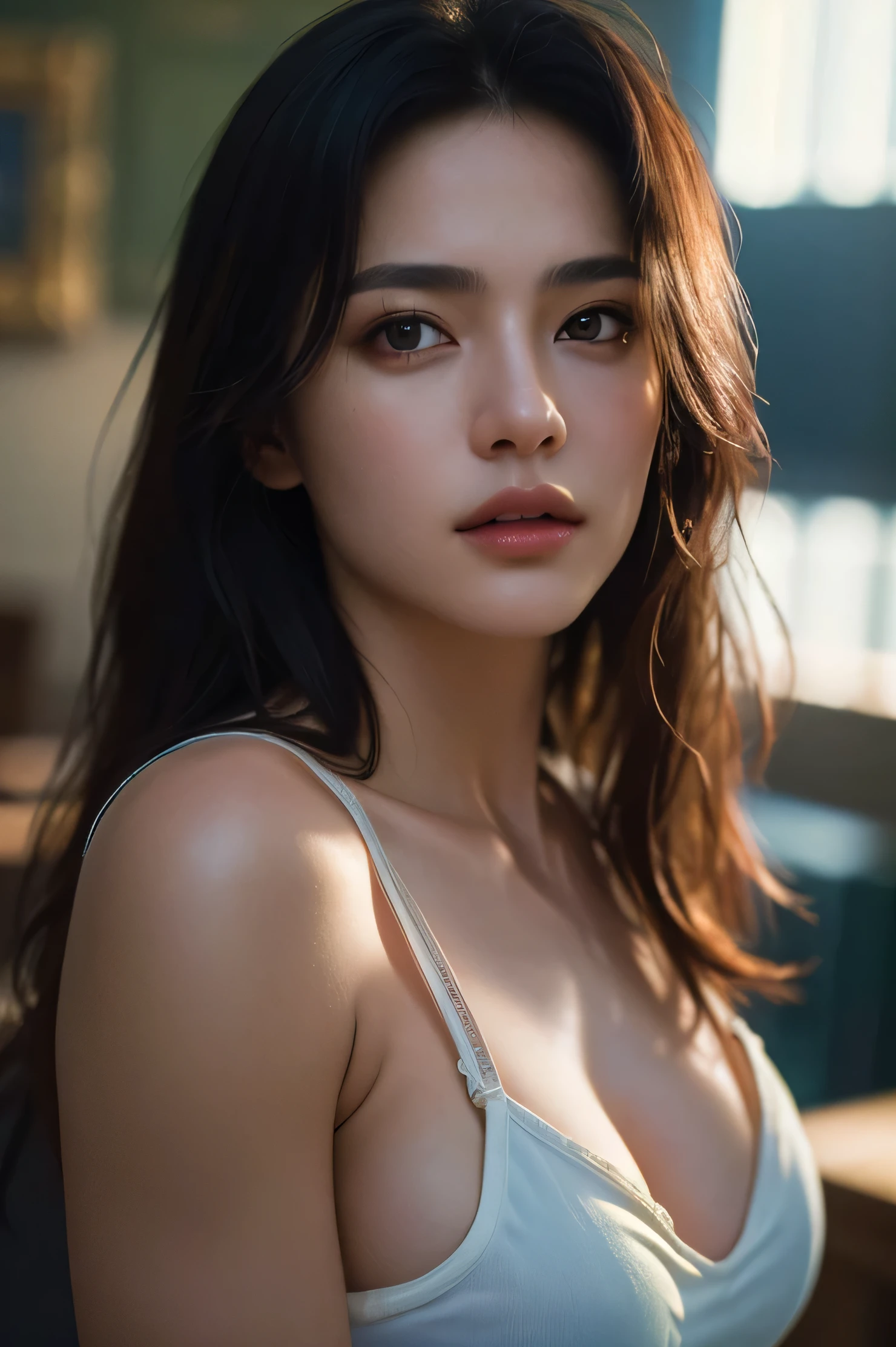 (best quality:1.4),(masterpiece:1.4),(photorealistic:1.4),(Realistic:1.2),(ultra high res, raw photo:1.4),(hdr, hyperdetailed:1.2),(8K:1.2),cinematic photo 1girl,