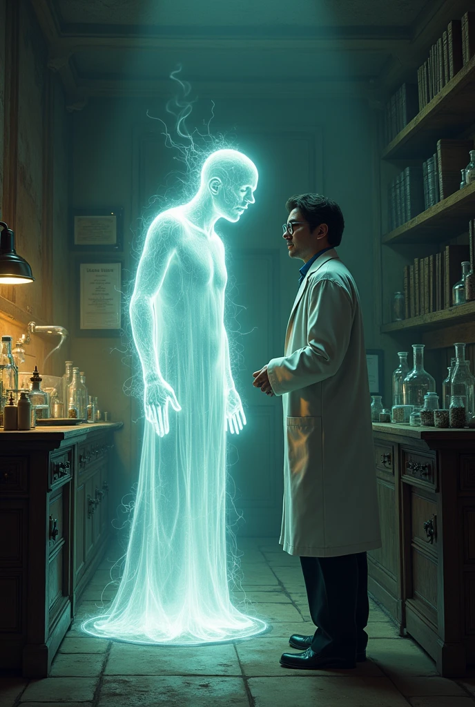 Ghost meets scientist