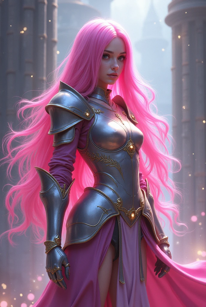 Pink haired knight femboy