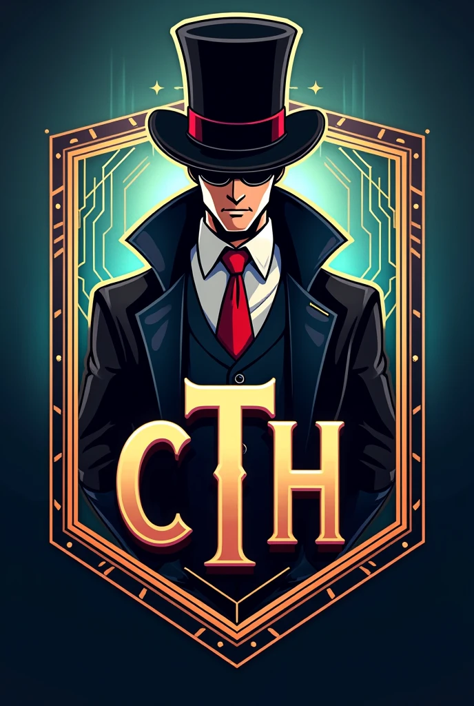 esports gaming logo featuring the character ARSENE LUPIN, with the logo with the letters CTH on the front
