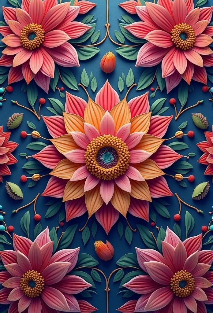 Beautiful repeating floral pattern,Jewel Tones, Effect, Surrealism , pintrest, The hexadecimal code color is 5ABCB9, 63E2C6, FB6376, 613F75, Only 0C6291, flow, wallpaper, artistic