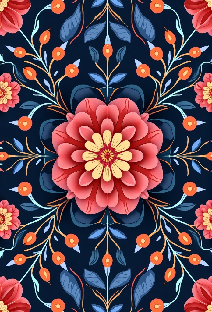 Beautiful repeating floral pattern,Jewel Tones, Effect, Surrealism , pintrest, The hexadecimal code color is 5ABCB9, 63E2C6, FB6376, 613F75, Only 0C6291, flow, wallpaper, artistic