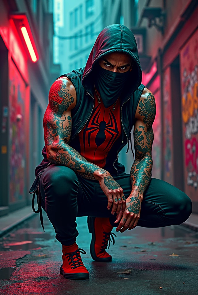 Cholo spideman drawing