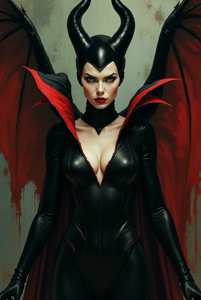 The sexy and dark art of seduction (art inspired in Bill Sienkiewicz). oil painting)