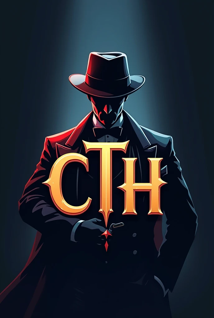 esports gaming logo featuring the character ARSENE LUPIN, with the logo with the letters CTH on the front with a different font